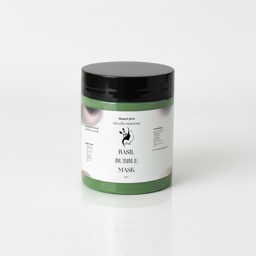 High Quality Mzansi Glow Basil Bubble Mask